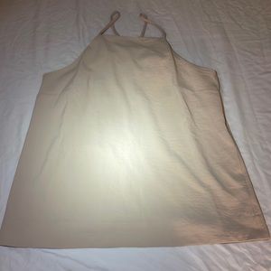 Target cream halter top. Medium.